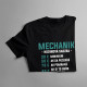 Mechanik - hodinová sadzba - pánske tričko s potlačou
