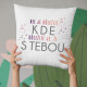 Nie je dôležité kde, dôležité je, že s tebou - vankúš s potisk