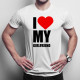 I love my girlfriend - pánske tričko s potlačou