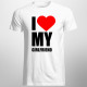 I love my girlfriend - pánske tričko s potlačou