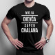 Moja dievča má super chalana - pánske tričko s potlačou