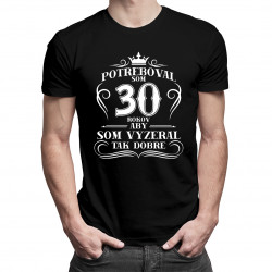30 rokov - pánske tričko s potlačou