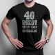 40 rokov - všetky časti originálne - pánske tričko s potlačou