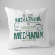 Mechanik o mňa proste dbá - vankúš pre potisk