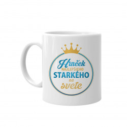 Hrnček najlepšieho starkého na svete - keramický hrnček s potlačou