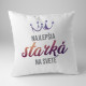 Najlepšia starká na svete - vankúš s potlačou