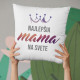 Najlepšia mama na svete - vankúš s potlačou
