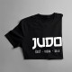 Judo - česť - viera - sila - pánske tričko s potlačou