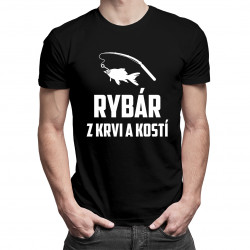 Rybár z krvi a kostí - pánske tričko s potlačou