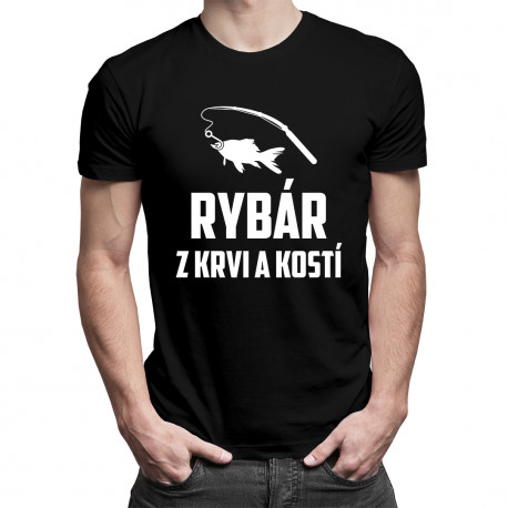 Rybár z krvi a kostí - pánske tričko s potlačou