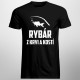 Rybár z krvi a kostí - pánske tričko s potlačou