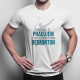 Myšlienkami hrám bedminton - pánske tričko s potlačou