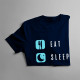 Eat sleep kayak - pánske tričko s potlačou