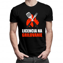 Licencia na grilovanie - pánske tričko s potlačou