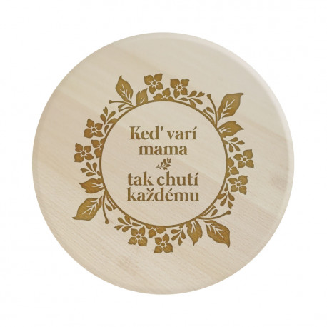 Keď varí mama, tak chutí každému - servírovacia otočná doska