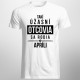 Takí úžasní otcovia sa rodia v apríli - pánske tričko s potlačou