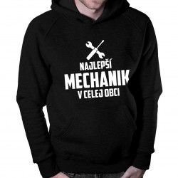 Najlepší mechanik v celej obci - pánska mikina s potlačou
