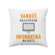 Vankúš najlepšieho informatika na svete - vankúš s potisk