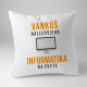 Vankúš najlepšieho informatika na svete - vankúš s potisk