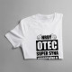 Hrdý otec super syna narodeného v decembri - pánske tričko s potlačou