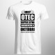 Hrdý otec super syna narodeného v októbri - pánske tričko s potlačou