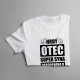 Hrdý otec super syna narodeného v októbri - pánske tričko s potlačou
