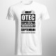 Hrdý otec super syna narodeného v septembri - pánske tričko s potlačou