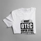 Hrdý otec super syna narodeného v septembri - pánske tričko s potlačou