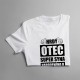 Hrdý otec super syna narodeného v máji - pánske tričko s potlačou