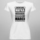 Fantastická matka super dcéry narodenej v marci - dámske tričko s potlačou