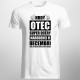 Hrdý otec super dcéry narodenej v decembri - pánske tričko s potlačou