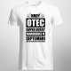 Hrdý otec super dcéry narodenej v septembri - pánske tričko s potlačou