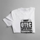 Hrdý otec super dcéry narodenej v máji - pánske tričko s potlačou