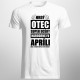 Hrdý otec super dcéry narodenej v apríli - pánske tričko s potlačou