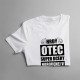 Hrdý otec super dcéry narodenej v marci - pánske tričko s potlačou