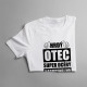 Hrdý otec super dcéry narodenej vo februári - pánske tričko s potlačou