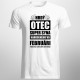 Hrdý otec super syna narodeného vo februári - pánske tričko s potlačou