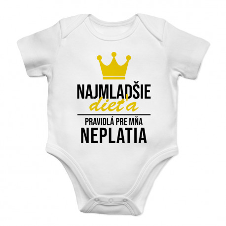 Najmladšie dieťa - pravidlá pre mňa neplatia - body s potlačou
