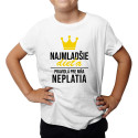 Najmladšie dieťa - pravidlá pre mňa neplatia - detské tričko s potlačou