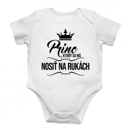 Princ, ktorý sa má nosiť na rukách - body s potlačou
