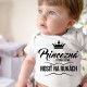 Princezná, ktorá sa má nosiť na rukách - body s potlačou