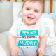 Pekný po mame, múdry po otcovi - body s potlačou