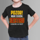 Pozor! Mám staršiu sestru a nebojím sa ju použiť - detské tričko s potlačou