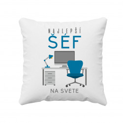 Najlepší šéf na svete - vankúš s potlačou