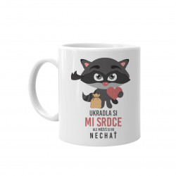 Ukradla si mi srdce, ale môžeš si ho nechať - keramický hrnček s potlačou