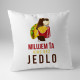 Milujem ťa viac než jedlo - vankúš s potlačou