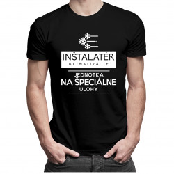 Inštalatér klimatizácie - jednotka na špeciálne úlohy - pánske tričko s potlačou