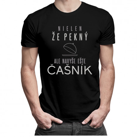 Nielen, že pekný, ale navyše ešte čašník - pánske tričko s potlačou
