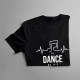 No dance no life - dámske tričko s potlačou