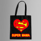 Super mama - taška s potlačou